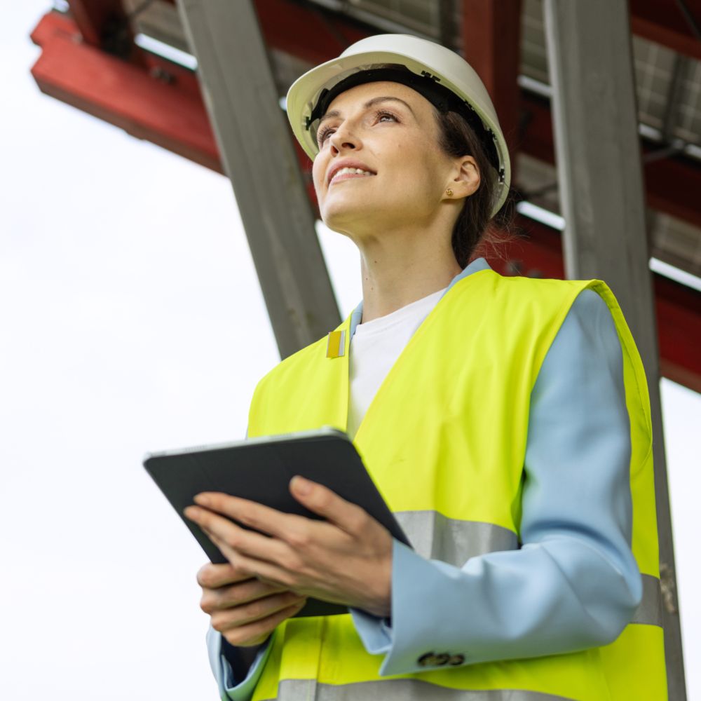Technician with Tablet