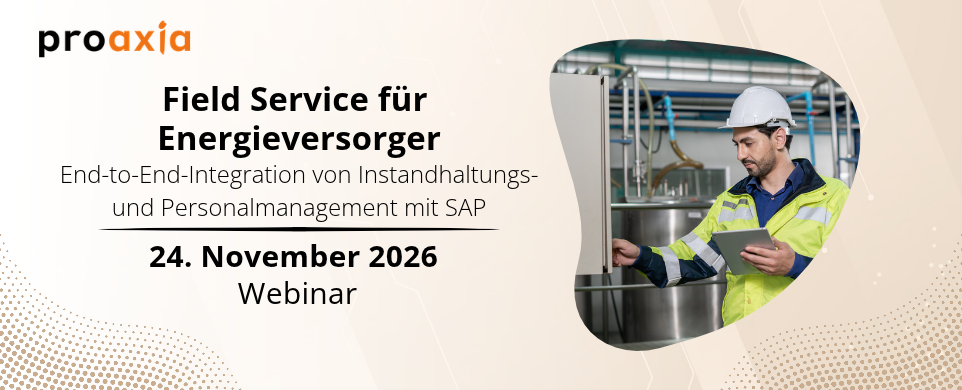 Field Service for Utilities Banner Deutsch
